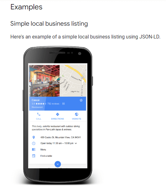 Dane strukturalne Local Business