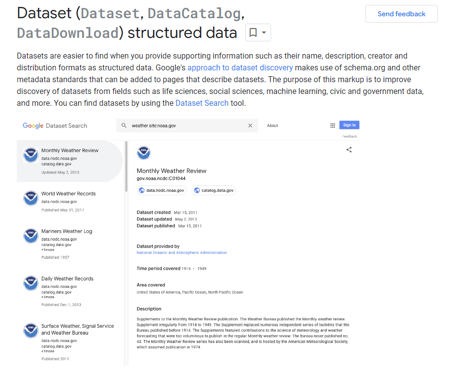 Dane strukturalne zbioru danych