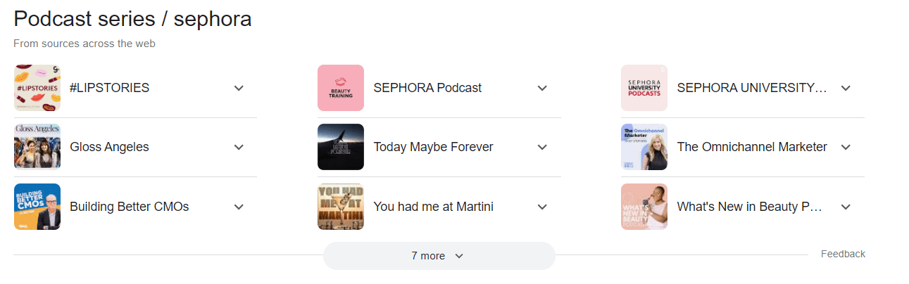 Inne podcasty Sephora.
