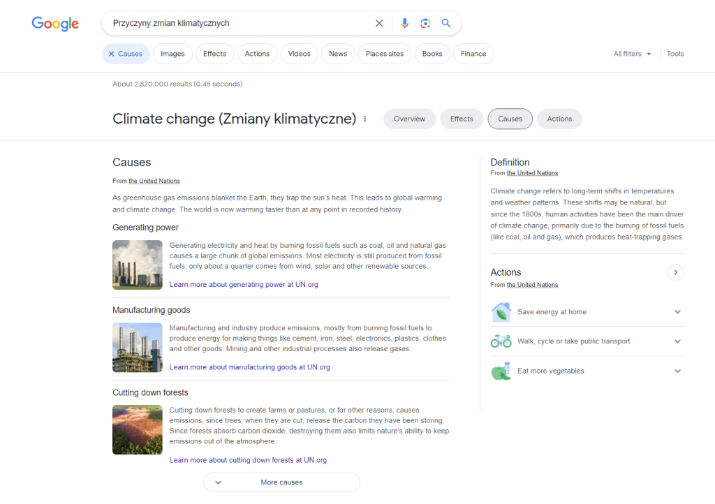 Informacyjna intencja wyszukiwania