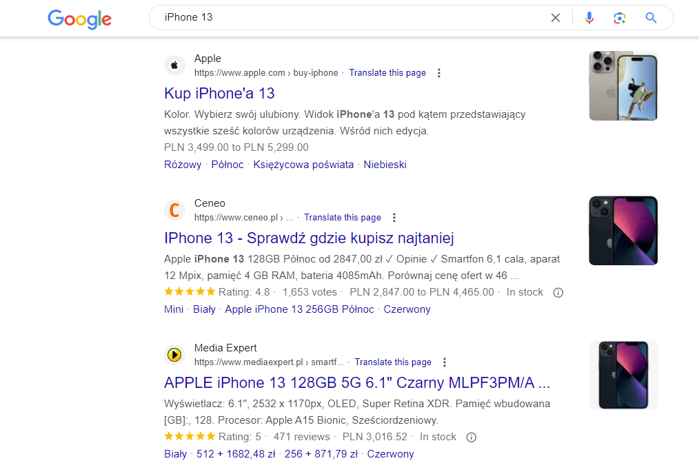 Transakcyjna intencja wyszukiwania