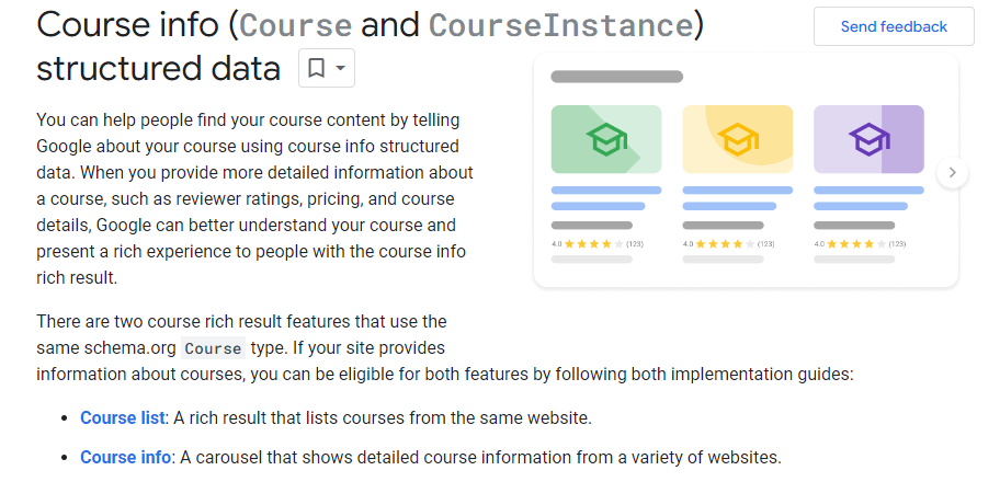 Uporządkowane dane listy szkoleń