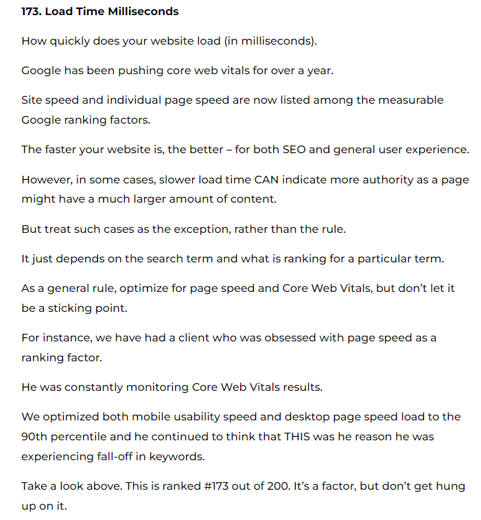 Czas ładowania strony jako istotny wskaźnik rankingowy.