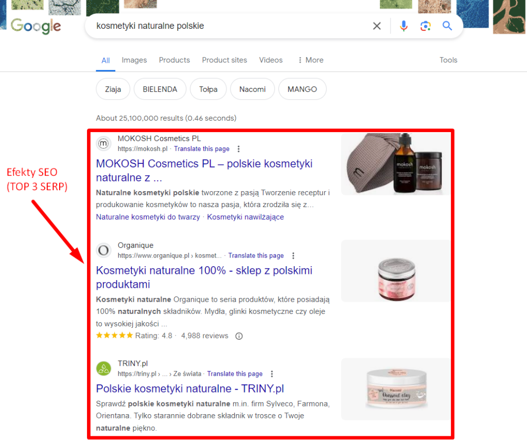 Efekty reklamy cyfrowej w postaci SEO