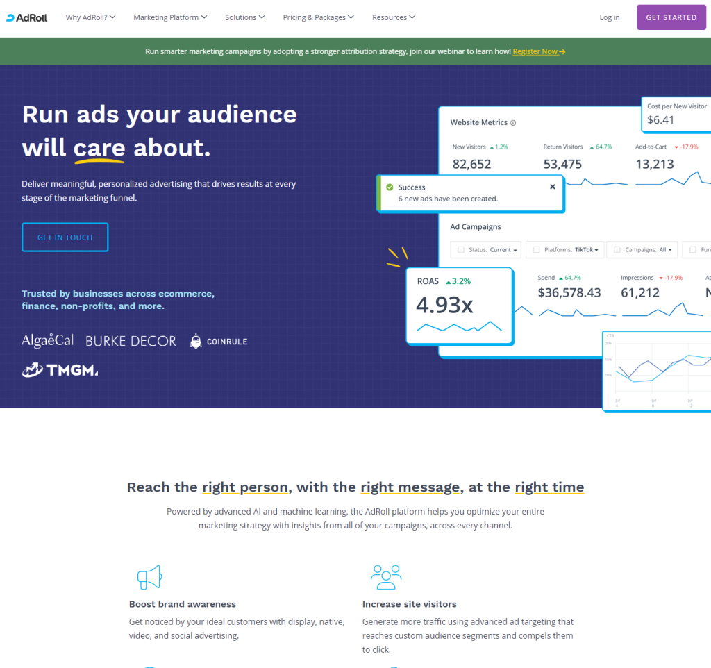 12. AdRoll – platforma do automatyzacji reklam
