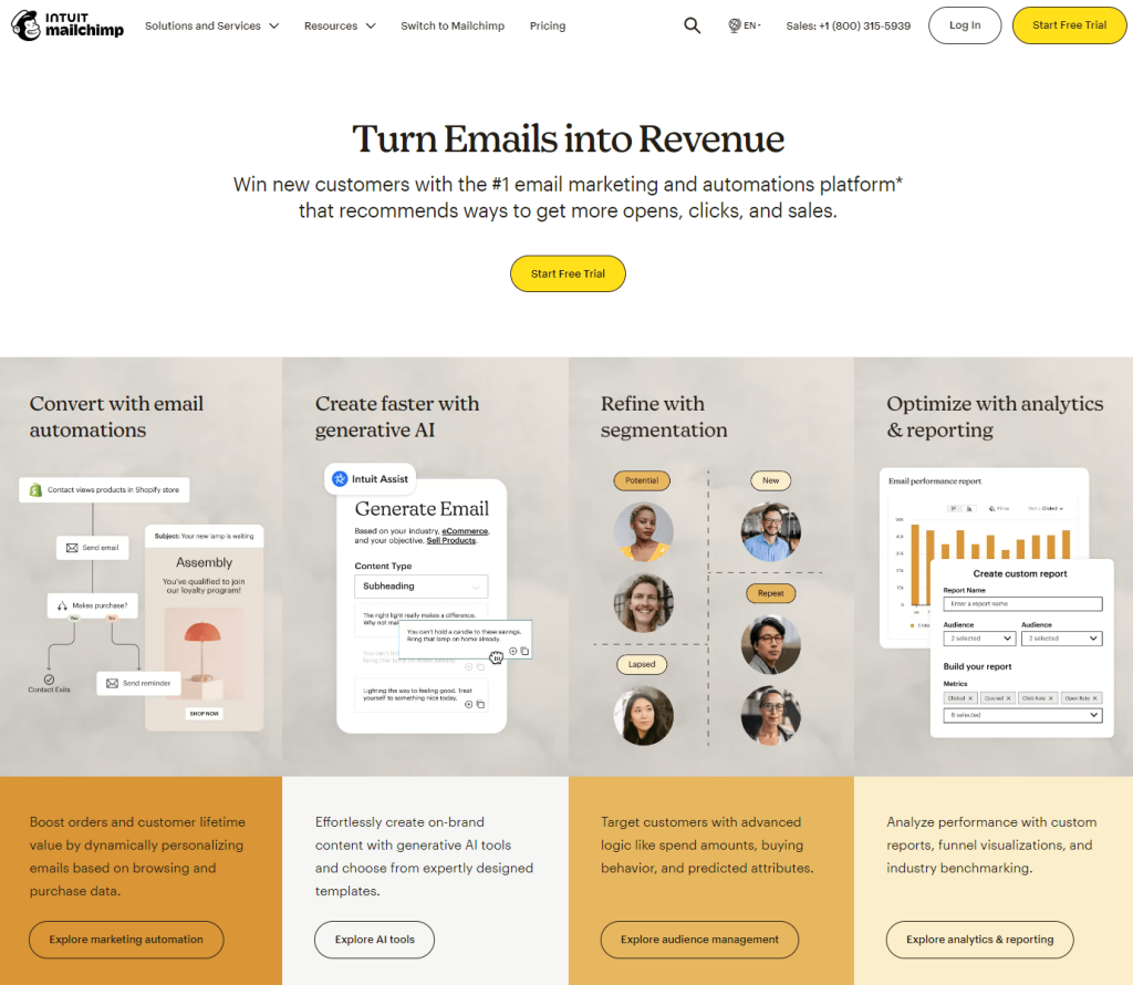 2. Mailchimp – system do automatyzacji mailingu