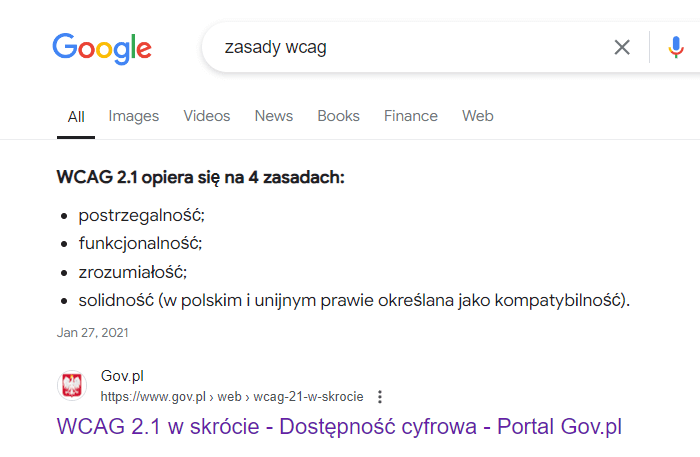 Kluczowe zasady WCAG.