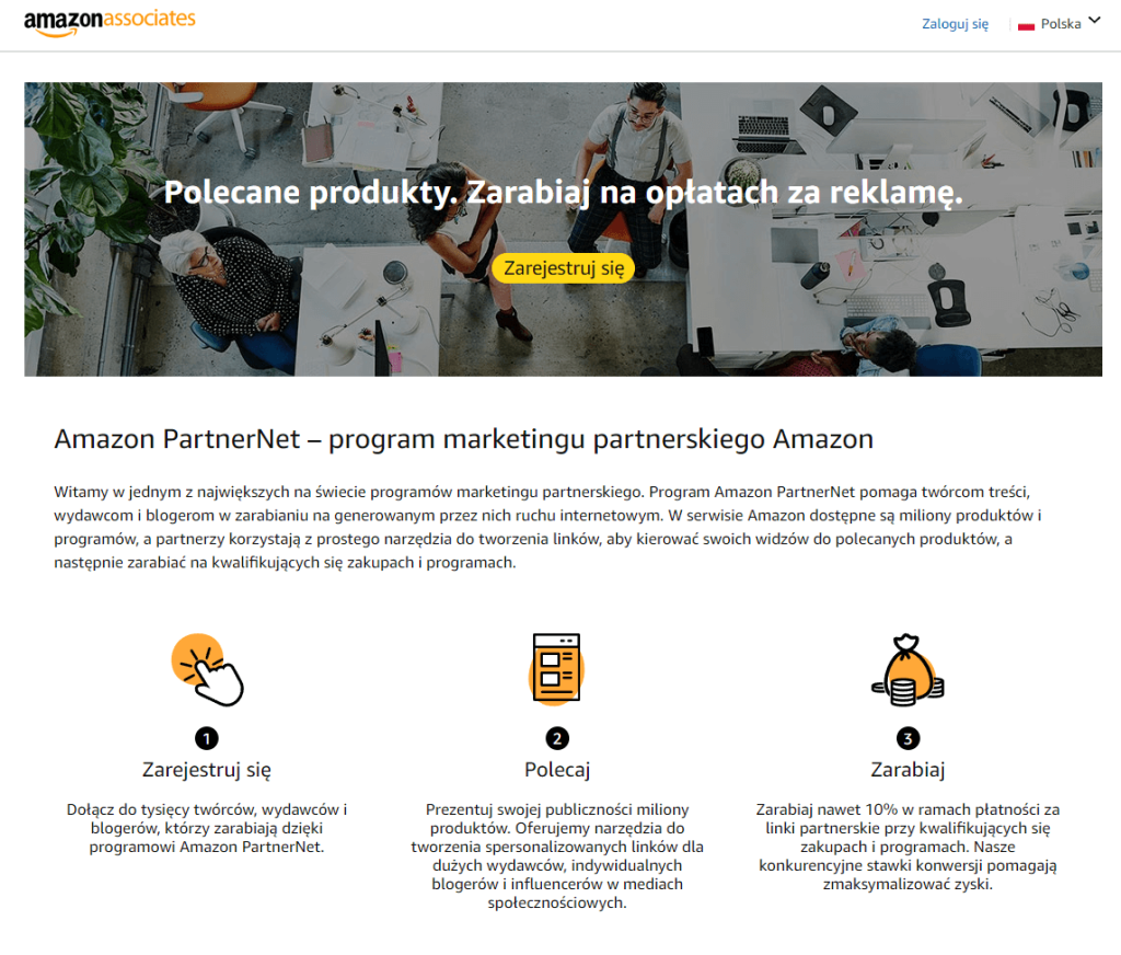 Przykładowy program lojalnościowy Amazon.
