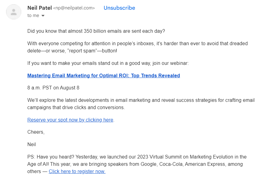 Przykładowa treść maila.