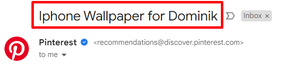 Spersonalizowany temat maila.